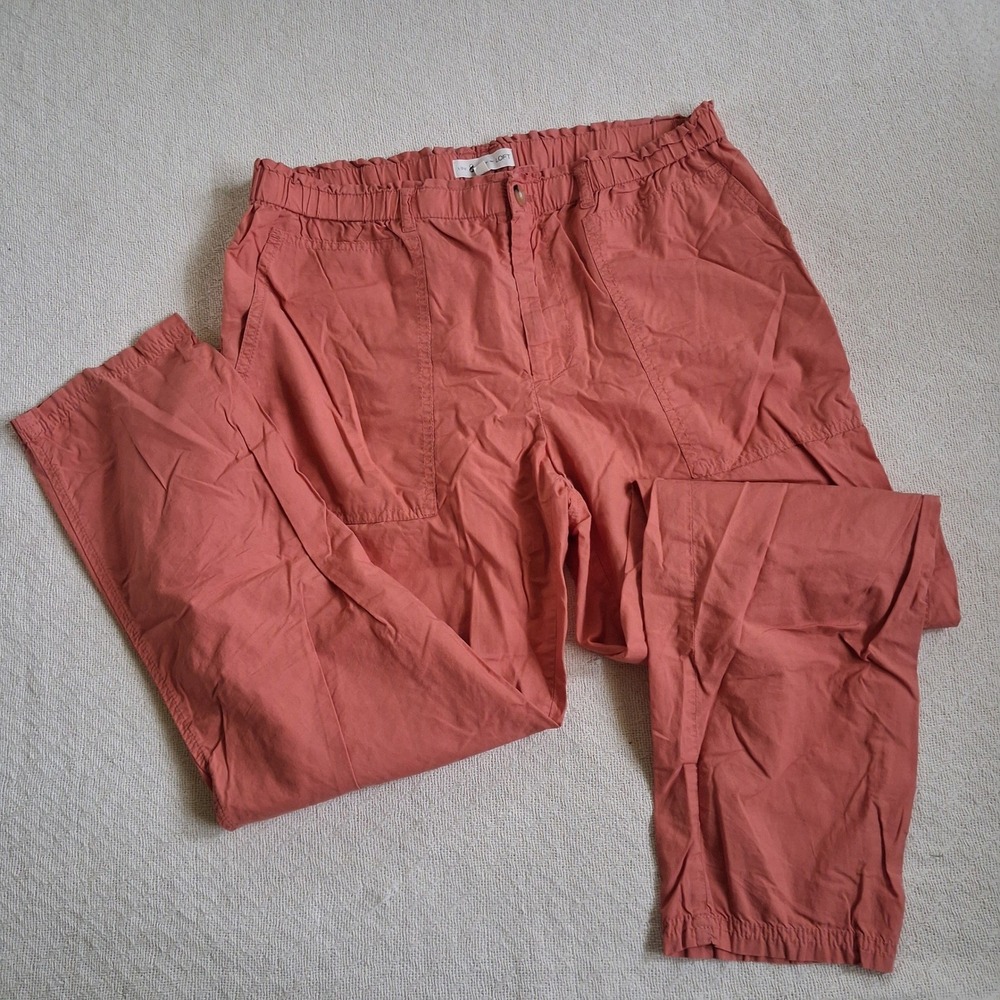 lou&grey loft cotton cargo joggers pink gorpcore athleisure relaxed pants